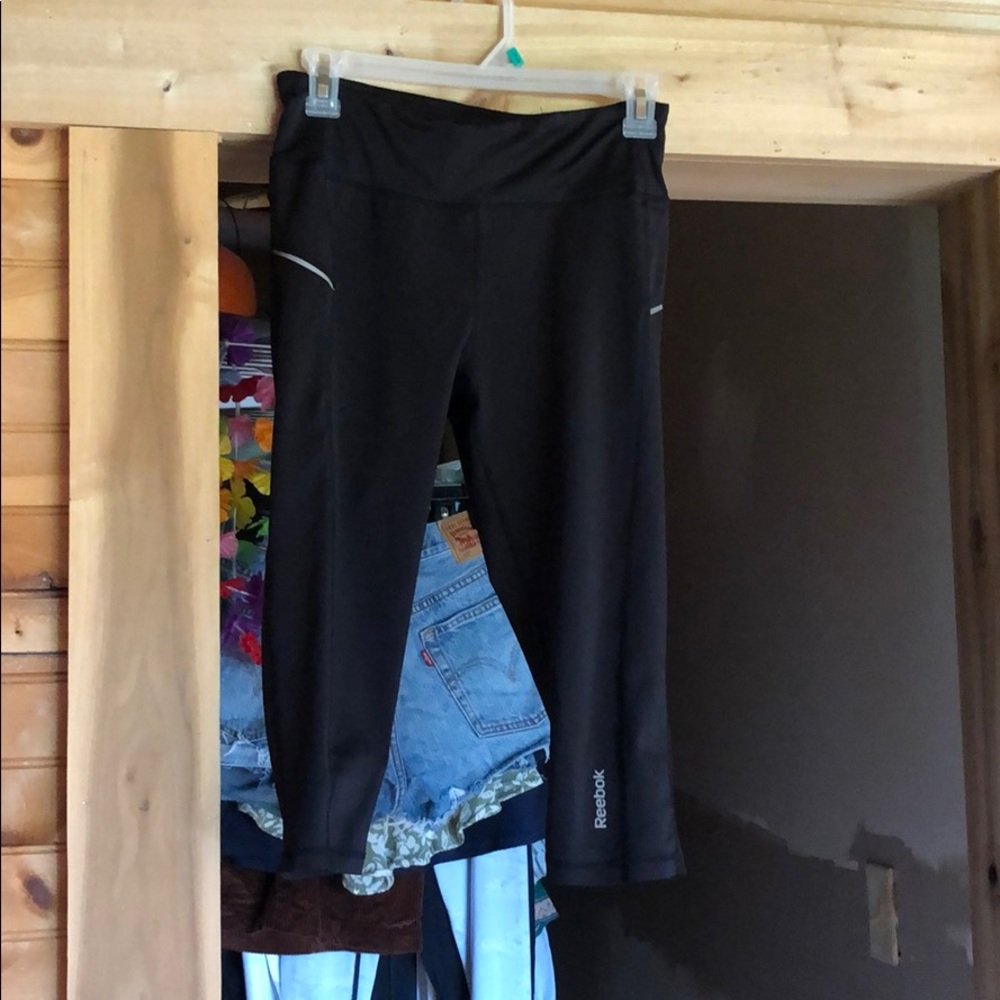 Reebok black capris